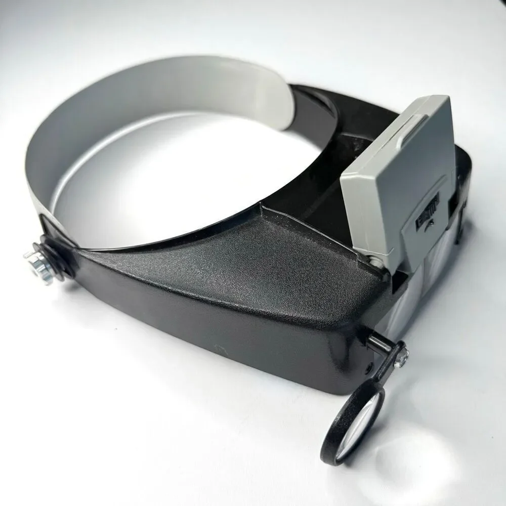 Headband Magnifier LED Light Hands-Free Visor Adjustable Headband Craft Repair T
